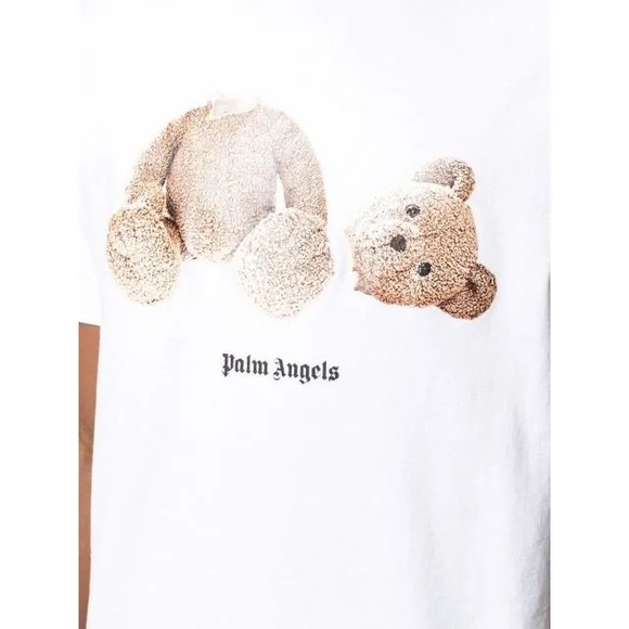 PALM ANGELS White bear T-shirt - Picture 2 of 5
